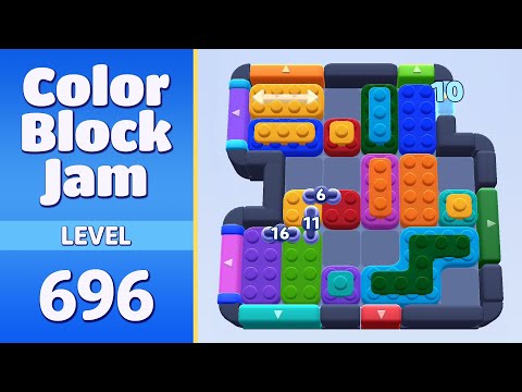 Color Block Jam Level 696 | Every Puzzle Solved! 🎯