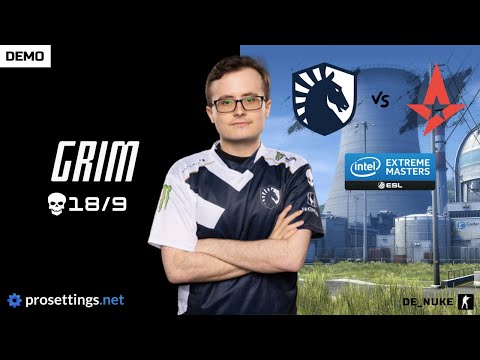 Liquid Grim (18/4/9) vs Astralis - de_nuke - 16-1 - POV DEMO & SETTINGS