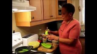 Jamaican Recipes: Boiled Green Bananas and Dumplings Video