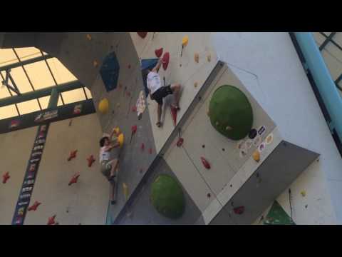 Final Cimb Duel, Adam Ondra vs Jakob Schubert at Rock Master 2016