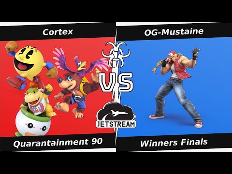 Quarantainment 90 Winners Finals - Cortex (Banjo, Pac man, Bowser Jr) Vs OG-Mustaine (Terry) - SSBU