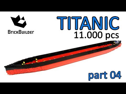 Lego Moc Titanic 2,4 m long - 11.000 pcs - Part 04 - Lego Speed Build