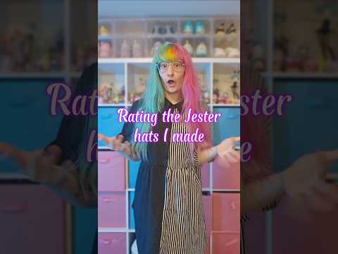Rating the Jester Hats I made!! Which one would you pick??? #cosplay #Jester