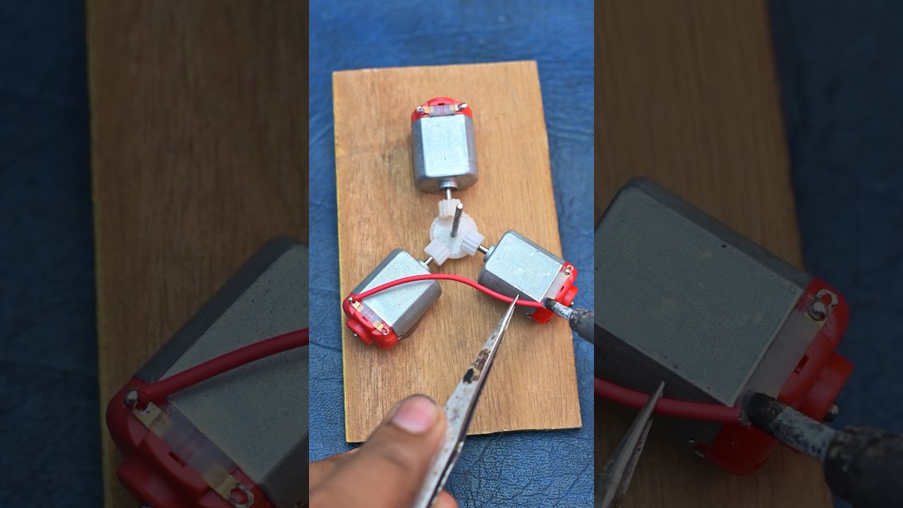 DC Motor Project | 3x DC Motor Super Fan #shorts #dcmotor #motor