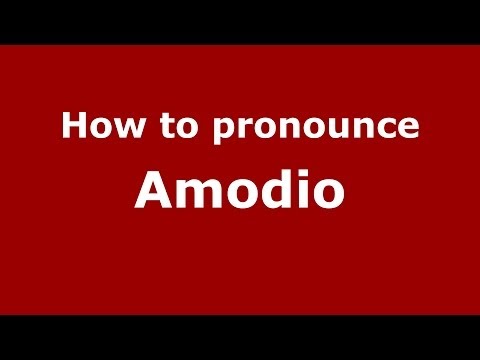 How to pronounce Amodio (Italian/Italy) - PronounceNames.com