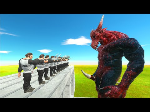 Slow Mo Bridge vs Every Giants | Animal Revolt Battle Simulator
