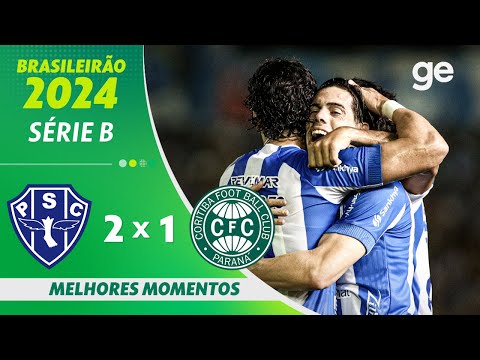 Gols e lances de Paysandu x Coritiba