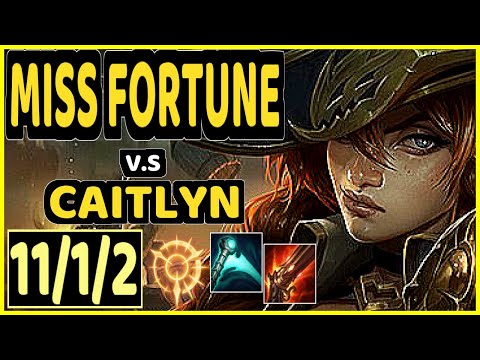 UPSET (MISS FORTUNE) vs CAITLYN - 11/1/2 KDA BOTTOM ADC CHALLENGER GAMEPLAY - EUW