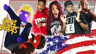 THIS IS CRAZY! THE PRESIDENT OF THE UNITED STATED SUZZIED US!  - Gang Beasts Gameplay