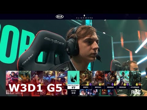 G2 eSports vs Fnatic | Week 3 Day 1 S9 LEC Summer 2019 | G2 vs FNC W3D1
