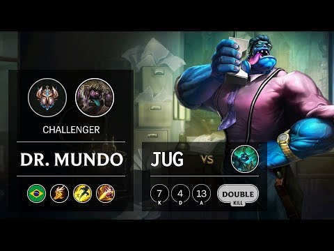 Dr. Mundo Jungle vs Hecarim - BR Challenger Patch 9.16