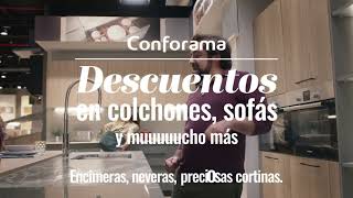 Conforama Ven a Conforama y encuentra descuentos en colchones, sofás y muuucho más anuncio