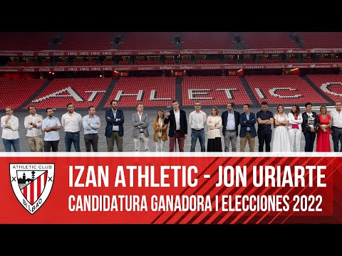 Proclamación candidatura ganadora I Izan Athletic - Jon Uriarte I Elecciones Athletic 2022