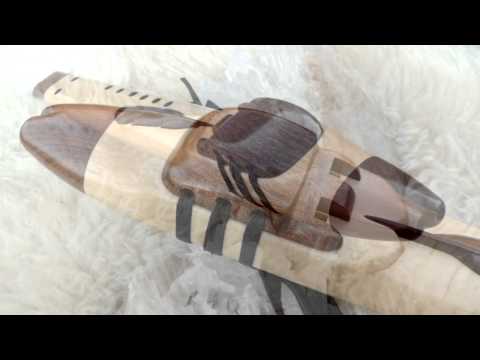 Key of G Drone of Alaskan Yellow Cedar and Sapele accents with Sapele Feather