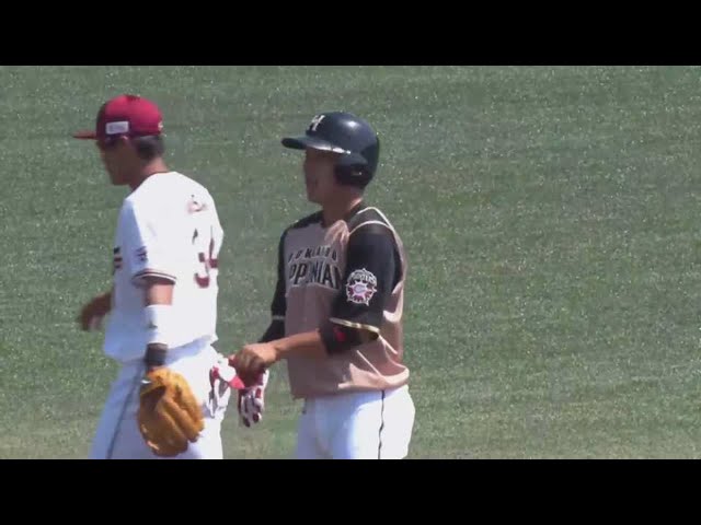 【ファーム】ファイターズ・上野がライト線へのタイムリー2ベースヒット!! 2021/6/10 E-F(ファーム)