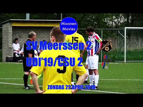 Doelpunten SV Meerssen 2- UDI'19/CSU 2 einduitslag 2-2
