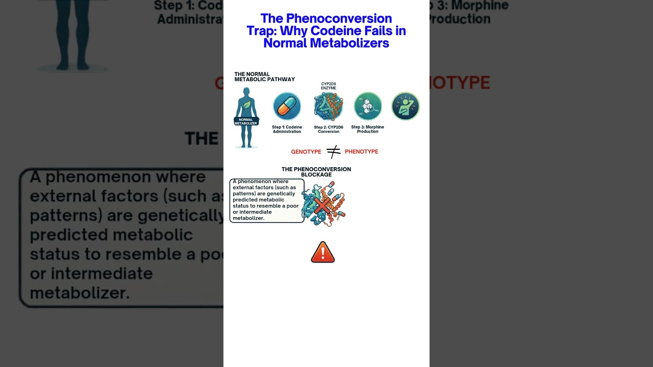 CYP2D6 & Codeine Metabolism| Phenoconversion & Inhibitors #Pharmacogenetics  #DrugInteractions