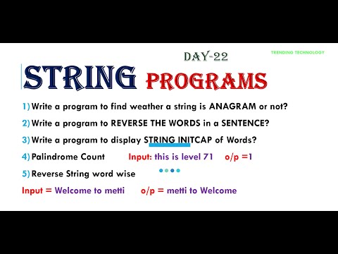 Java Program Day 22 String Programs Java Programming Fullstack Install Array Bsktrending