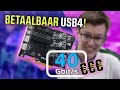 Eindelijk USB4 voor iedereen! 40Gbit/s en 100W opladen