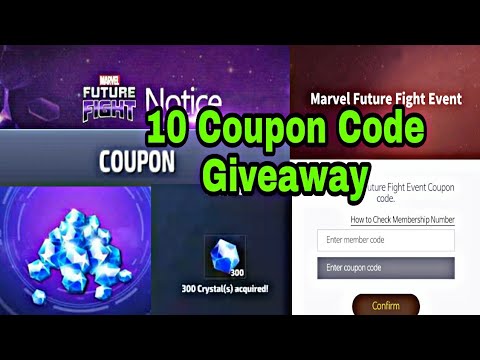 10 Coupon Code Giveaway | Important Suggestions On Coupon Code New System - Marvel Future Fight