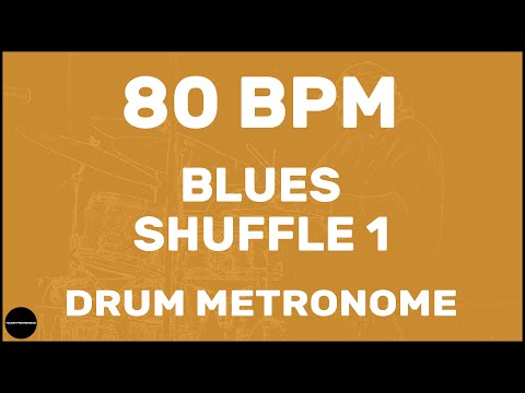 Blues Shuffle 1 | Drum Metronome Loop | 80 BPM