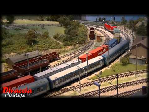 H0 Taurus cab ride on Divača junction layout