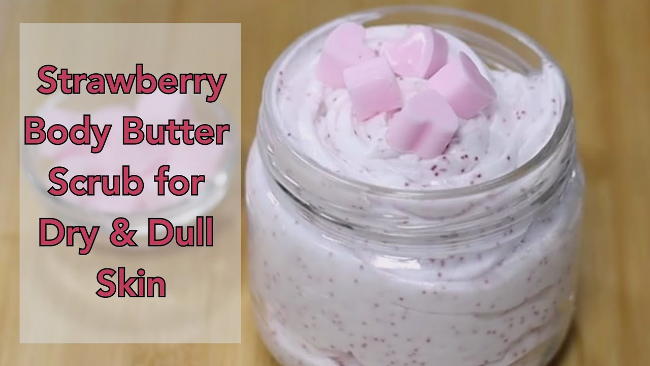 how to make Strawberry Scrub using Foaming Bath Butter Base?