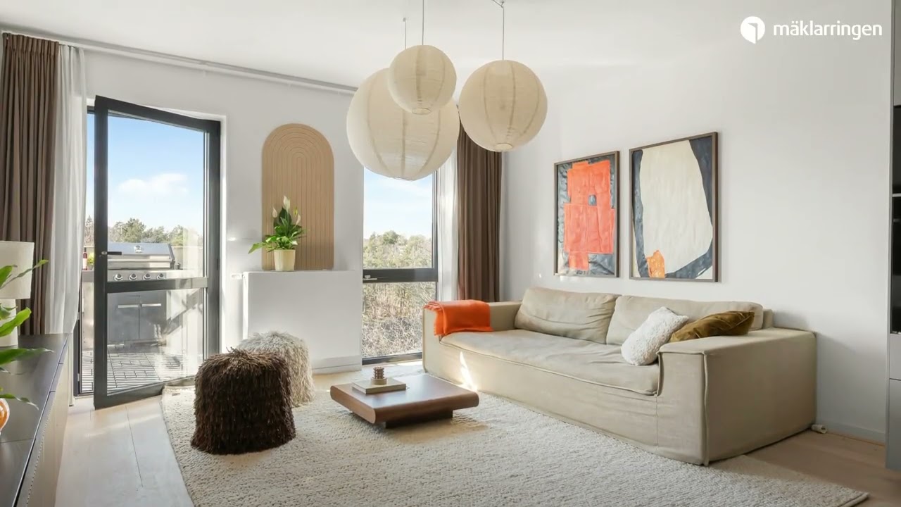 3 rum Lägenhet på Karlavägen 31B Hersby Lidingö kommun - video