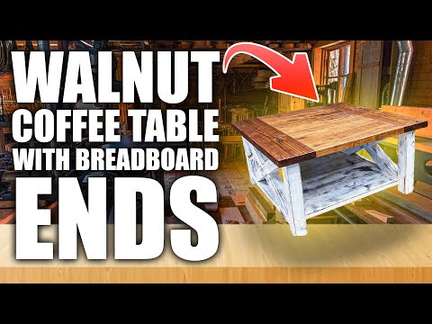How to Build a Walnut Coffee Table with Breadboard Ends