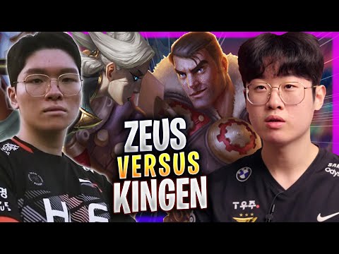 ZEUS vs KINGEN! - T1 Zeus Plays Jayce TOP vs HLE Kingen Camille! | Season 2023