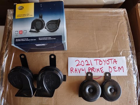Sound like a Wabbit or a Dragon?  Hella Horn for Toyota Rav4 Prime. Replace OEM Horn Easy Peasy. 😃🚙👍
