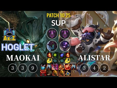 AXIZ Hoglet Maokai vs Alistar Sup - KR Patch 10.25