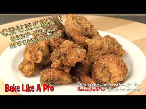 Deep Fried Mushrooms Recipe - Crispy Breaded Version !