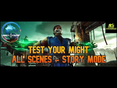 Mortal Kombat 1 - All Test Your Might Scenes - Story Mode - MK1
