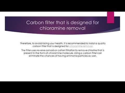 How to Remove Chloramine from Drinking Water