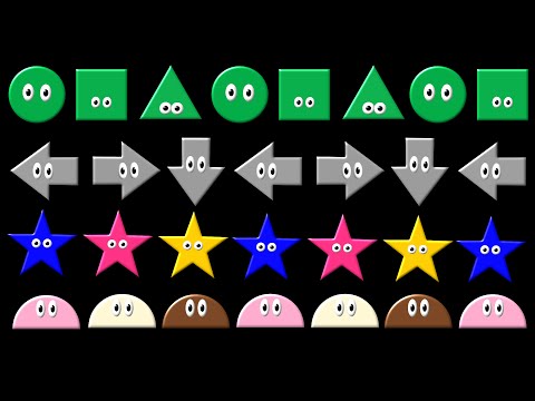 Patterns 2 - ABC Pattern - Shapes, Colors & Direction - The Kids' Picture Show (Fun & Educational)