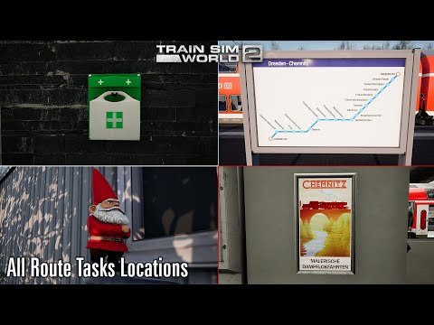 All Route Tasks Locations - Tharandter Rampe - Train Sim World 2