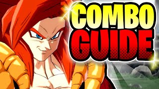 (SS4 GOGETA) COMBO GUIDE MADE EASY ▰  STEP BY STEP | 3 Combos You Need To Know Dragon Ball FighterZ