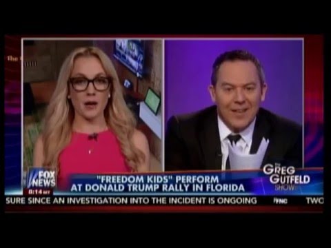01-16-16 Kat Timpf on Gutfeld - Freedom Kids Sing for Trump