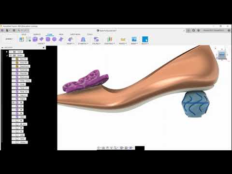 3D footwear design for the Fusion 360