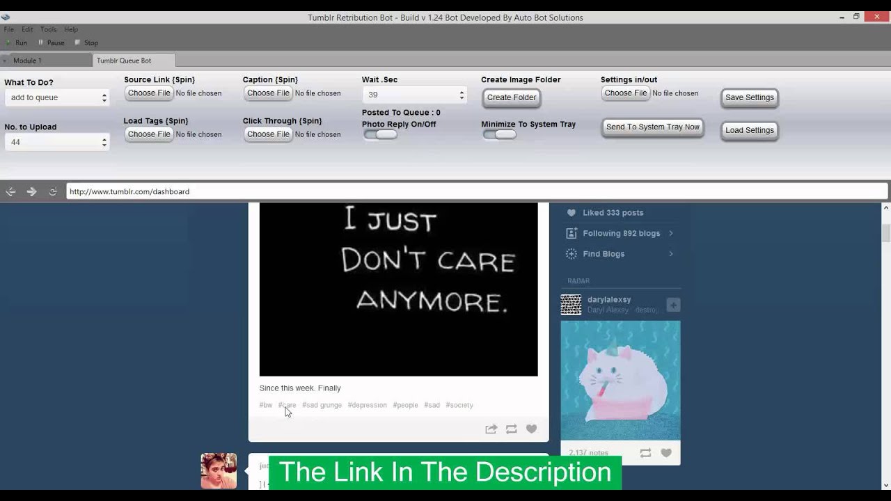 Tumblr Bot & Tumblr Retribution Bots Queue Bot Tutorial