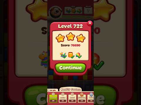 Toon Blast Level 722 — Brain Match Genius 💥 天才コンボ!