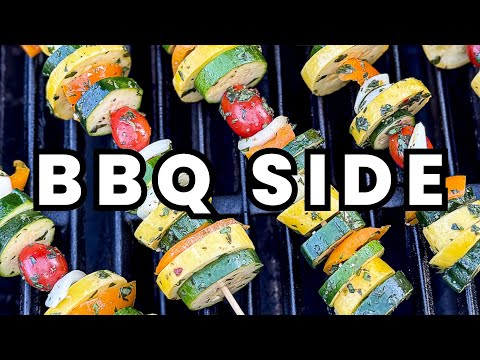 BBQ veggie skewers (Weber Spirit 2 Gas Grill demo)