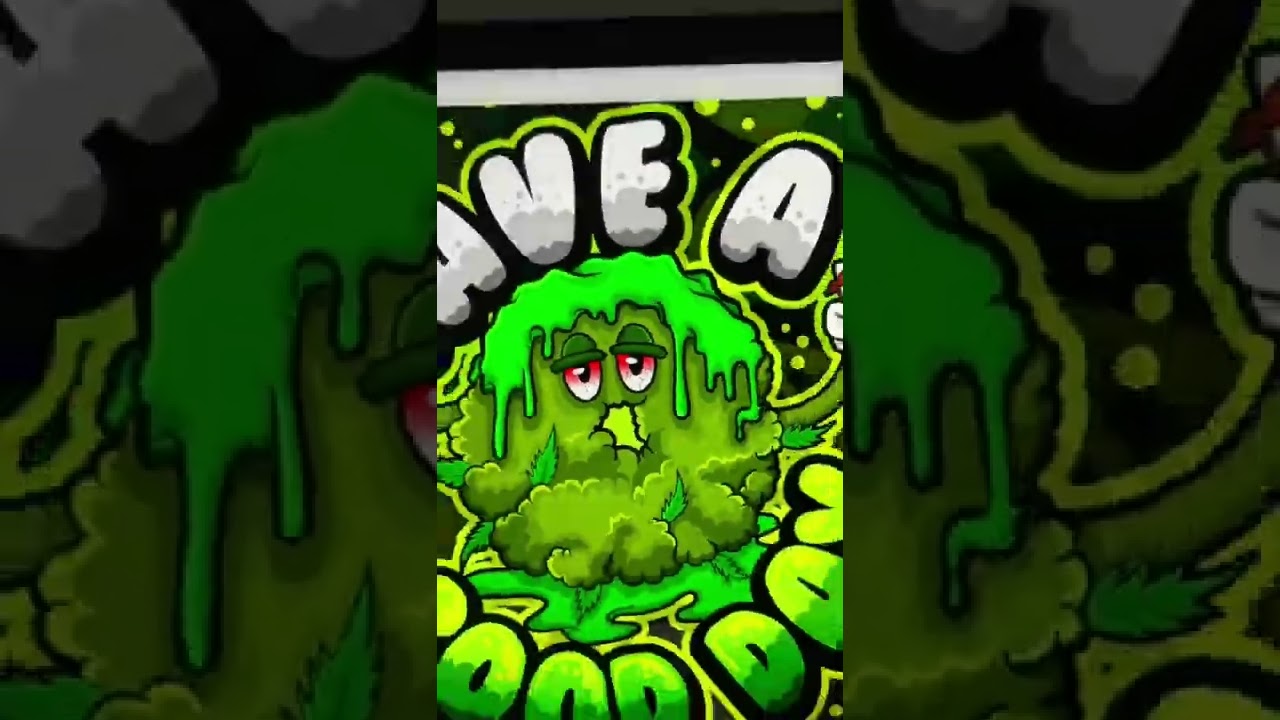 Weed biscuit Cartoon character design for T shirt