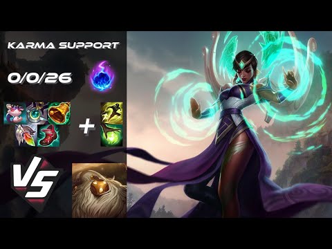 SUPPORT Karma vs Bard - EU Challenger Patch 25.S2.1