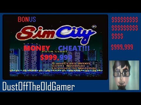 $999,999 MONEY CHEAT SimCity for SNES