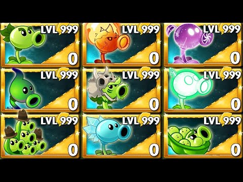 Random 16 Noob PEA Plants VS All Zombies - Who Will Win? - Pvz 2 Plant vs Plant