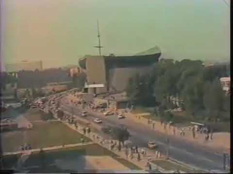 Strajk w Krakowie , lata 80 Polen (Deutsche spricht).