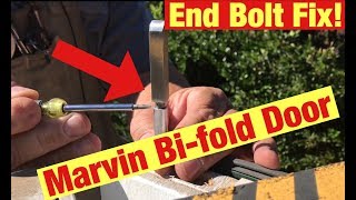 Marvin Bifold Door Won’t Unlock? Try This End Bolt Fix
