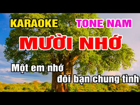 Karaoke Mười Nhớ Tone Nam Nhạc Sống gia huy karaoke